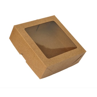 5 UN caixa para presente papel kraft quadrada pequena 12x12x4