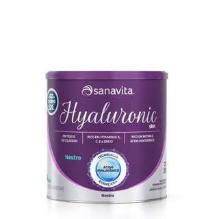 Hyaluronic Skin 270g – Sanavita | neutro – lata | Colágeno + Ácido Hialurônico