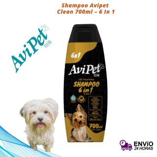 Shampoo Pet Cão Cachorro Filhotes e Gatos Clean 700ml 6 in 1 - Avi Pet.