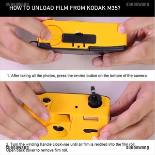 (suoouwang) Novo-Kodak Vintage Retro M35 35mm Câmera De Filme Reutilizável Rosa Verde Amarelo (8)