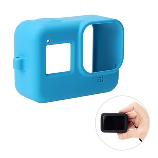 PR*Silicone Protective Housing Case Shell with Lanyard Compatible with GoPro Hero 8 Action Camera