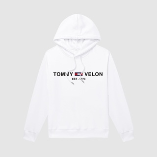 Moletom Masculino Tommy VELON co-branded Veyron Branco Estilo Chique Hong Kong