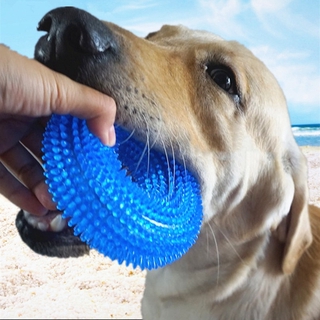 Bola de som de brinquedo anti-mordida para animais de estimação mastigando dentes limpando
