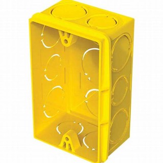 Caixa De Luz Tigre 4x2 Retangular Amarela