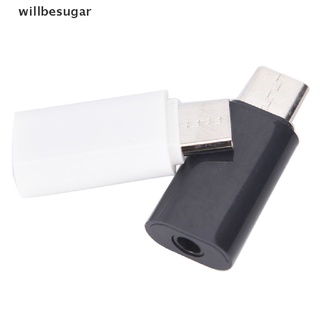 willbesugar Adaptador Mini Tipo C Para Fone De Ouvido USB-De 3,5mm Com Entrada