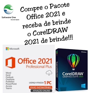 CorelDraw 2021 + pacote office 2021 (ENVIO DIGITAL IMEDIATO)