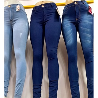 kit de 3 calcas femininas jeans com lycra e cintura alta (3)