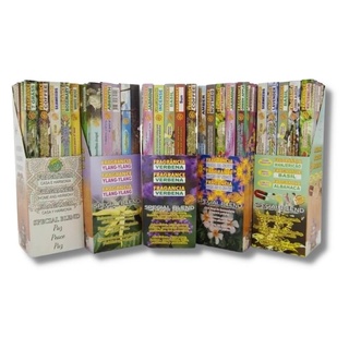 Incenso Special Blend kit c/ 10 caixinhas Fragrâncias Aleatórias total 80 Varetas