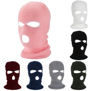 Moda Inverno Toca Máscara Balaclava Quente Cobertura Completa De Malha 3 Orifícios - Halloween