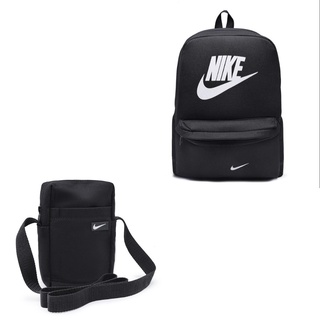 Kit Mochila Escolar Espaçosa + Shoulder Bag Estilosa Nike Bolso de Lado Feminino e Masculino