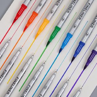 12/18/24 Colors Dual Tip Art Marker Pens Watercolor Markers Pen Drawing Fine Liner Painting Brush School Supplies (6)