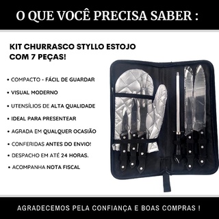 Kit Churrasco Estojo Para Presente - 7 Peças (5)