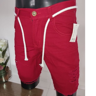 Bermuda Jeans Masculina Rasgada slim estilo (Destroyed) Top