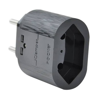 DPS Plug & Use de 2 pinos 10A iClamper Pocket 2P Proteção contra Surtos Elétricos Sem Aterramento Clamper Preto (3)
