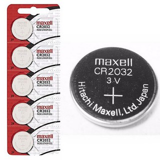 5 Und Bateria Maxell Lithium Original Cr2032 3v Moeda Botão Co