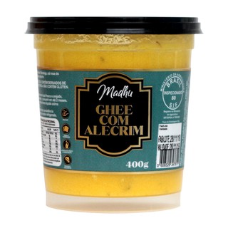 Manteiga Ghee com Alecrim 400g Clarificada Zero Lactose - Madhu (1)