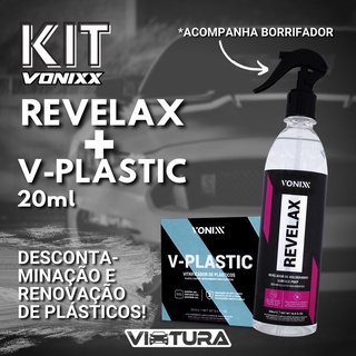 KIT Revelax 500ml + V-Plastic 20ml Vonixx Revelador de Hologramas e Vitrificador de Plásticos
