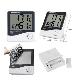 Termo Higrômetro Medidor Umidade Temperatura Relógio Digital (6)