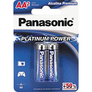 Pilha Panasonic Alcalina Pequena AA - 2 Unidades