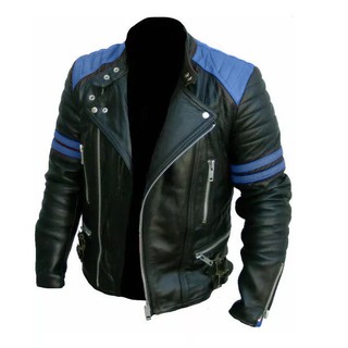 Jaqueta de couro legitimo masculina motoqueiro Spider azul Jaqueta masculina, Couro legítimo, jaqueta motoqueiro, jaqueta motociclistaresistente qualidade!