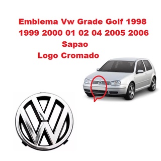 Emblema Grade Golf Vw 1998 1999 2000 2001 2002 2003 2004 2005 e 2006 Cromado Logo