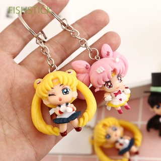 Homens Anime Chaveiro Pingente Sailor Moon FISHSTICK Kawaii Saco Mulheres Criativo Japonês Personalidade Cosplay Chaveiros