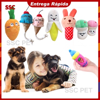 Brinquedos Sonoros de Pelúcia para Entretenimento para Cães e Gatos