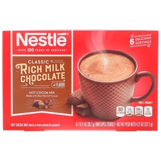 sachê Nestle hot Cocoa mix Rich Milk