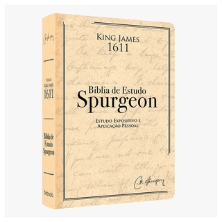 Biblia de Estudo Spurgeon – Bege versão KING JAMES 1611