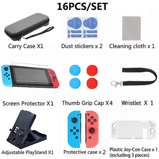 Kit De Accesorios Con Estuche Para Nintendo Switch 16 En 1