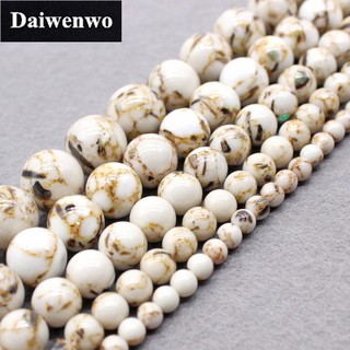 Mãe De Pérola Milímetros Agate Beads 4-12mm Rodada Pedra Natural Solta Pulseira Diy