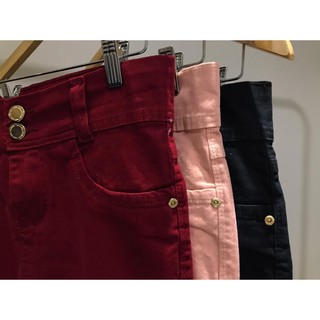 Saia Jeans Rosa C/ Lycra - Plus Size do 48 ao 54 - Moda Evangélica (4)