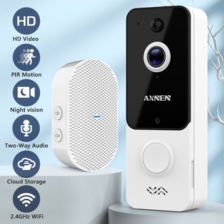 AXNEN T9 Campainha Câmera De Vídeo Porteiro Wi-Fi Sem Fio Ao Ar Livre Inteligente HD 720P Segurança PIR Night Vision