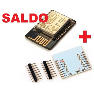SALDO Placa + Modulo chip Wifi ESP12 Esp12f Esp-12f Esp8266 ___ Automacao Wi-fi __ compatível Wemos e Nodemcu