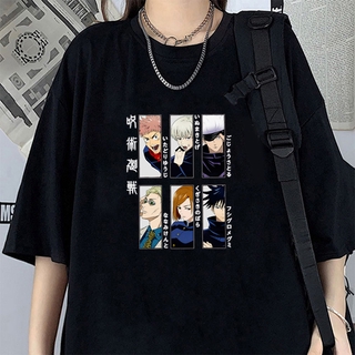 Camiseta Anime Gótica Harajuku Jiu-Jitsu Kaisen Camiseta Y2K Manga Curta (3)