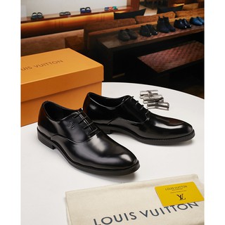 Sapatos Masculinos De Couro Clássicos LV Kasut lelaki Louis Vuitton