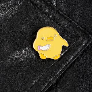Little Yellow Chicken Enamel Pin cute Animal Jewelry Brooches Denim jeans Lapel Pins For Kids Friends (9)