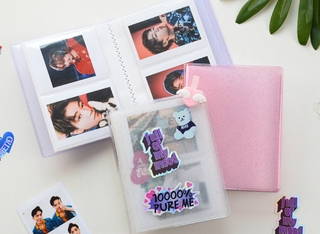 36 Pockets Glitter Jelly Color 3‘’ Polaroid Photo Album