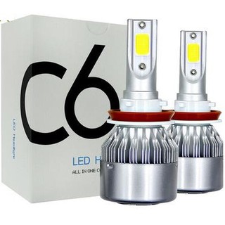C6 Par Lampada Led Automotiva H1/h3/h4/h7/hb3/hb4/h27 Efeito Xenon
