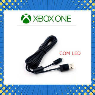 Cabo Usb Carregamento P/ Controle Controle Xbox One Com LED