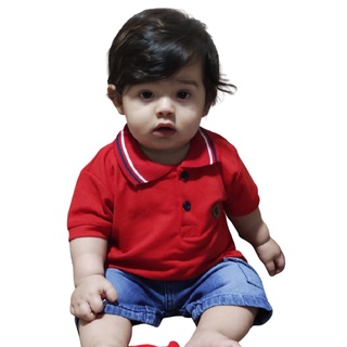 Camisa Camiseta Gola Polo Infantil para BÊBÊ Varias Cores PROMOÇÃO (1)