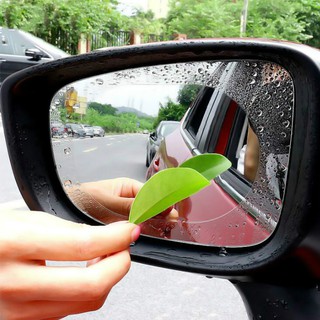 2Pcs Car Rear Mirror Protective Film Oval Car Auto Anti Fog Rainproof Rearview Mirror Protective Film Accessory (1)