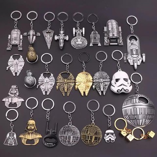 Chaveiros Star Wars Metal Para Colecionadores Nave Falcon Darth Vader Android C3PO R2-D2 Stormtrooper (1)