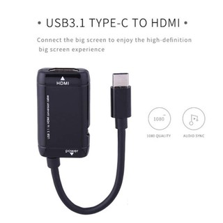 YOUBO Novo Adaptador Interface de USB 3.1 Tipo C para HDMI / Conversor de Vídeo MHL de Alta Definição TV Telefone / Útil (4)