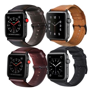 Pulseira Couro Genuino Compativel Com Apple Watch 30mm 40mm 42mm 44mm Luuk Young