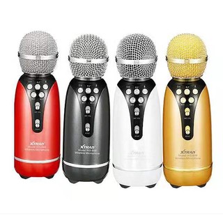 Microfone Karaoke Bluetooth Sem Fio Caixa de som Marca XTRAD