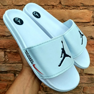 Chinelo Slide Masculino Nike Jordan Branco FRETE GRÁTIS Envio Imediato Promoção Lançamento