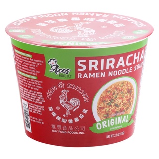 Lamen Sriracha Galo Ramen Macarrão Picante Sabor Original Bowl Aces Food 110g - Nature Alimentos