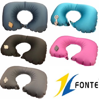 Almofada de pescoço inflável com fecho de botão , dar conforto para seu pescoço acomodando bem a sua cabeça e bem pratico para encher e esvaziar ref 3040