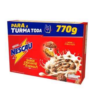 Cereal Matinal Nescau 770g Delicioso Sucrilhos Chocoball Nestlé 770g Chocolate